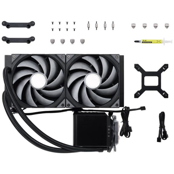 Tryx Panorama 280 AiO vízhűtés, 3D AMOLED kijelző, 280mm, fekete