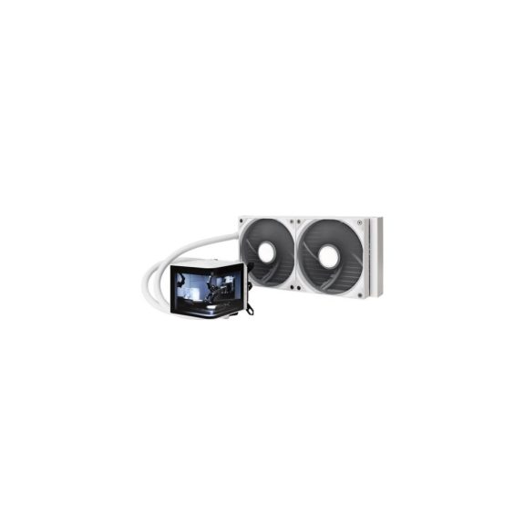 TRYX Panorama 280 AiO vízhűtés, 3D AMOLED kijelző, 280mm, fehér