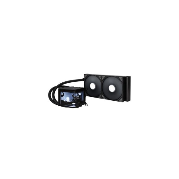 TRYX Panorama 240 AiO vízhűtés, 3D AMOLED kijelző, 240mm, fekete