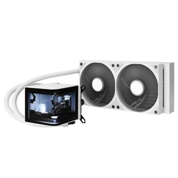   TRYX Panorama 240 AiO vízhűtés, 3D AMOLED kijelző, 240mm, fehér