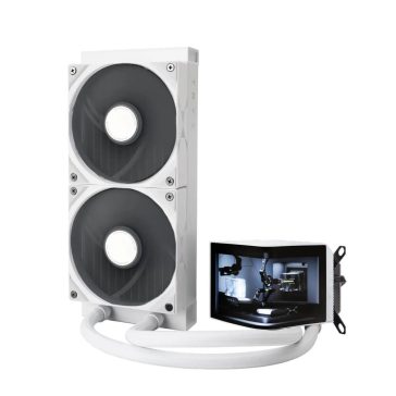   TRYX Panorama 240 AiO vízhűtés, 3D AMOLED kijelző, 240mm, fehér