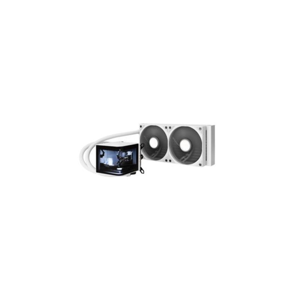 TRYX Panorama 240 AiO vízhűtés, 3D AMOLED kijelző, 240mm, fehér