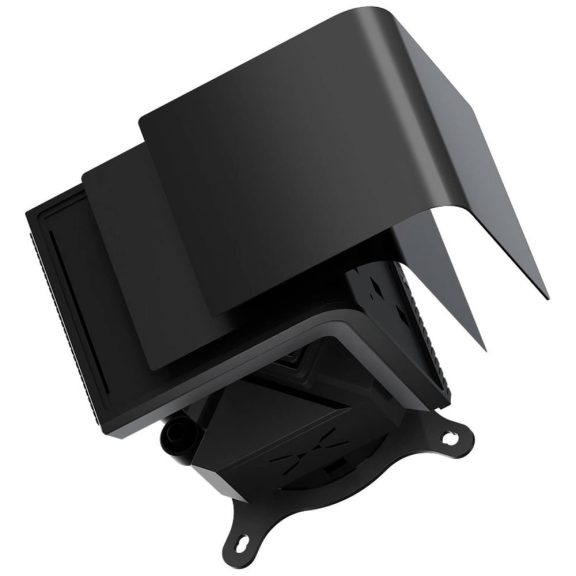 TRYX Panorama SE ARGB 240 AiO folyadékhűtés, 6.67" hajlított 3D AMOLED kijelző, 2x 120 mm ARGB ventilátor, fekete