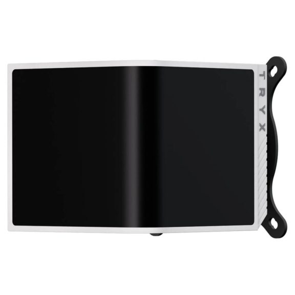TRYX Panorama SE ARGB 240 AiO folyadékhűtés, 6.67" hajlított 3D AMOLED kijelző, 2x 120 mm ARGB ventilátor, fehér