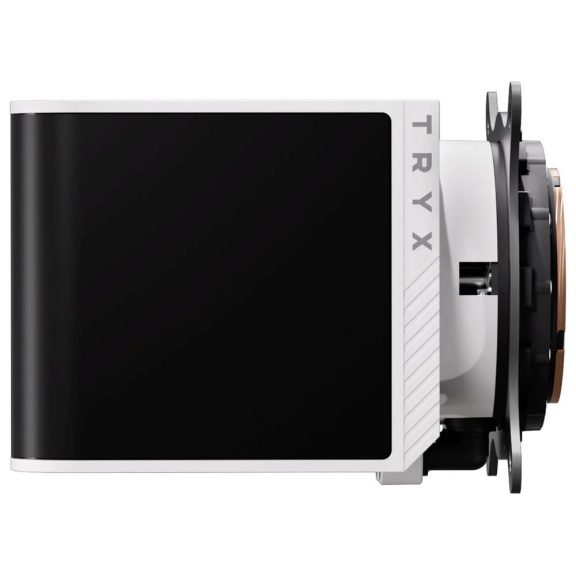TRYX Panorama SE ARGB 240 AiO folyadékhűtés, 6.67" hajlított 3D AMOLED kijelző, 2x 120 mm ARGB ventilátor, fehér