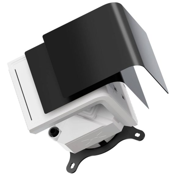TRYX Panorama SE ARGB 240 AiO folyadékhűtés, 6.67" hajlított 3D AMOLED kijelző, 2x 120 mm ARGB ventilátor, fehér