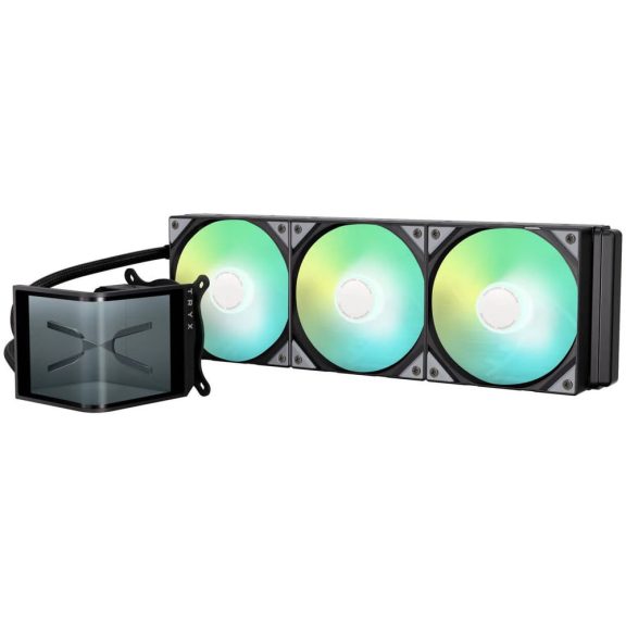 TRYX Panorama SE 360 AiO vízhűtés, 6.67 inch AMOLED kijelző, 360mm, ARGB, fekete