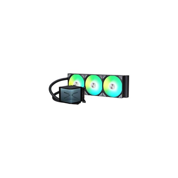 TRYX Panorama ARGB 360 AiO vízhűtés, 6.67 inch AMOLED kijelző, 360mm, ARGB, fekete
