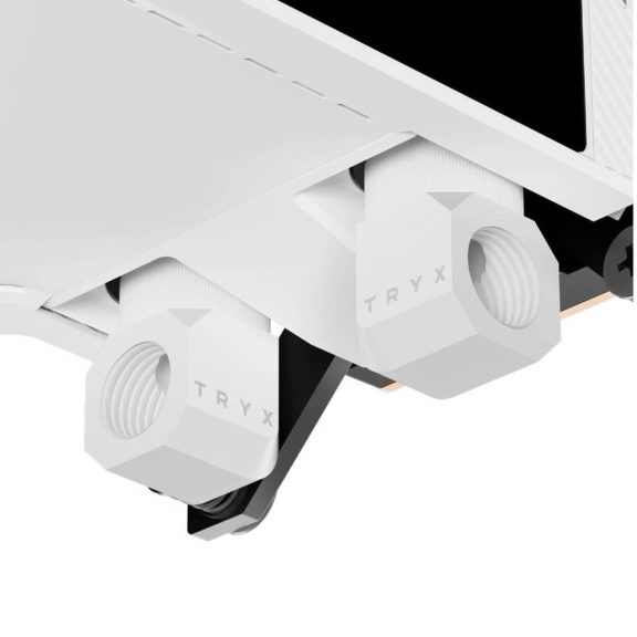 Tryx Panorama WB CPU vízblokk, 6.67 inch AMOLED kijelző, G1/4, fehér