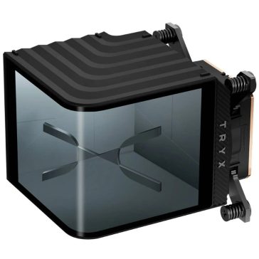   TRYX Panorama WB CPU vízblokk, 6.67 inch AMOLED kijelző, G1/4, fekete