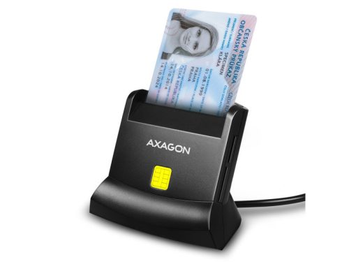 AXAGON CRE-SM2 USB Smart Card és SD/microSD/SIM kártyaolvasó