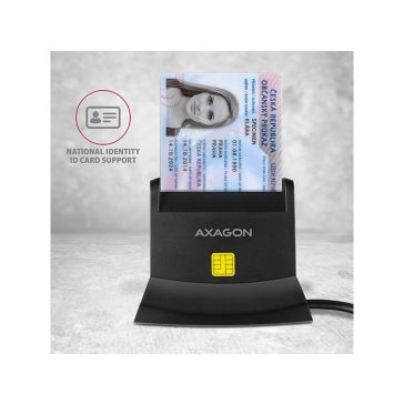   AXAGON CRE-SM2 USB Smart Card és SD/microSD/SIM kártyaolvasó