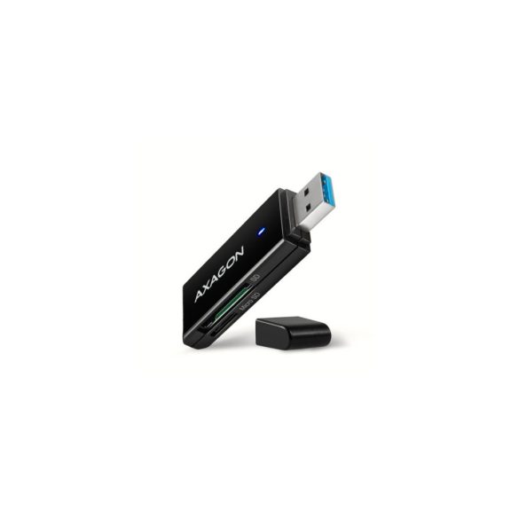 Kártyaolvasó Axagon CRE-S2N, USB-A 3.2 Gen 1, SD, microSD, fekete