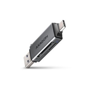 Kártyaolvasó AXAGON CRE-DAC SuperSpeed, USB-C + USB-A