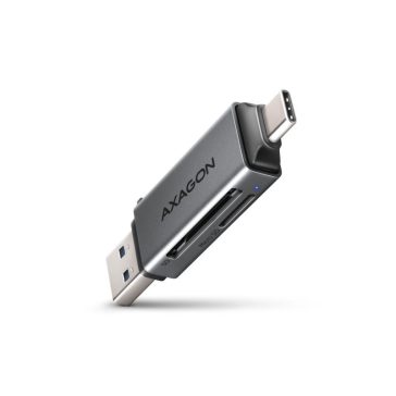 Kártyaolvasó AXAGON CRE-DAC SuperSpeed, USB-C + USB-A
