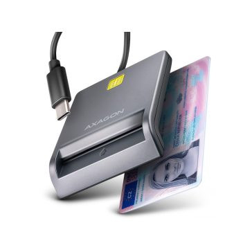AXAGON CRE-SM3TC USB-C Smart card FlatReader olvasó