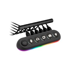 HUB USB Streamplify Hub Deck 5 RGB 12V Fekete