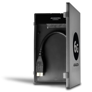  Axagon ADSA-1S6 USB 3.0 - SATA adapter, 2.5" SSD/HDD támogatás, tokkal