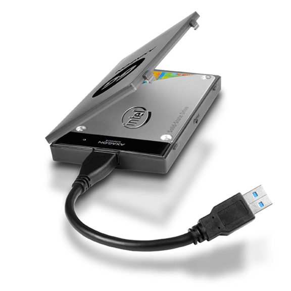 Axagon ADSA-1S6 USB 3.0 - SATA adapter, 2.5" SSD/HDD támogatás, tokkal