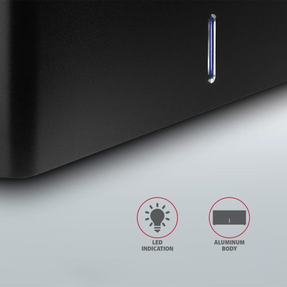 Axagon ADSA-SN SATA HDD/SSD dokkoló, USB 3.2 Gen 1 5Gbps, 2.5" és 3.5" meghajtókhoz, alumínium