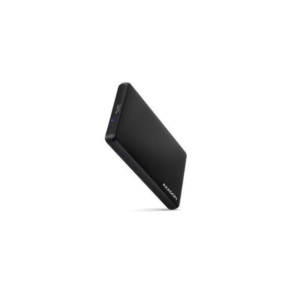 Axagon EE25-SL 2.5" külső SSD HDD ház, USB 3.2 Gen 1, SATA 6Gbps, csavarmentes kivitel, fekete