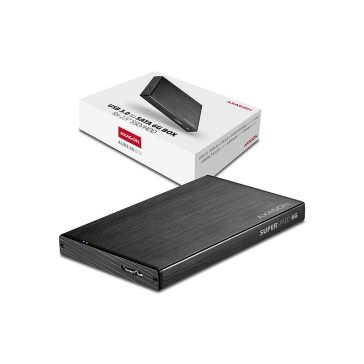HDD ház Axagon EE25-XA6 SATA III 2.5˝ USB 3.2 Fekete Alu