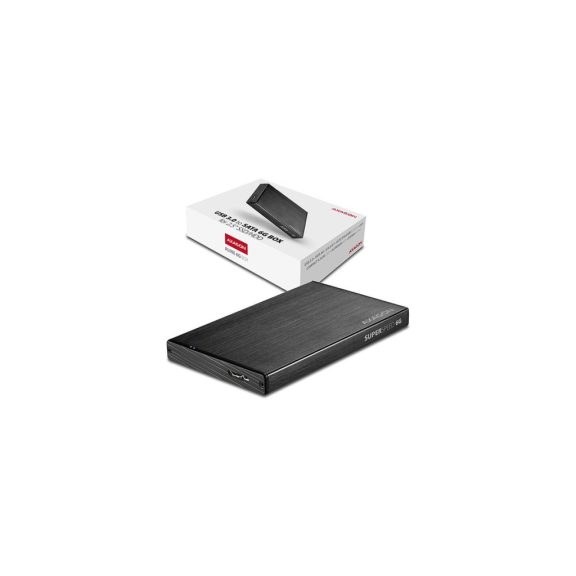 HDD ház Axagon EE25-XA6 SATA III 2.5˝ USB 3.2 Fekete Alu