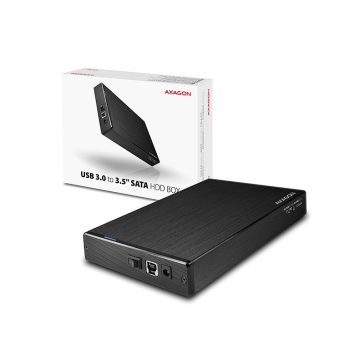 HDD ház Axagon EE35-XA3 SATA II 3.5˝ USB 3.0 Fekete Alu