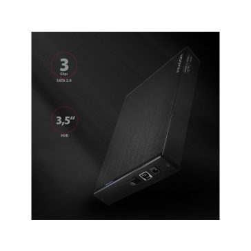 HDD ház Axagon EE35-XA3 SATA II 3.5˝ USB 3.0 Fekete Alu