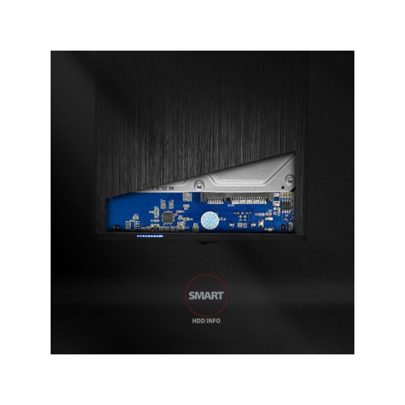 HDD ház Axagon EE35-XA3 SATA II 3.5˝ USB 3.0 Fekete Alu
