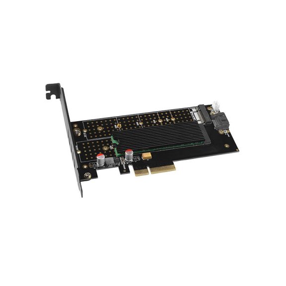 SSD beépítő keret Axagon PCEM2-D M.2 PCIe és M.2 SATA SSD adapter