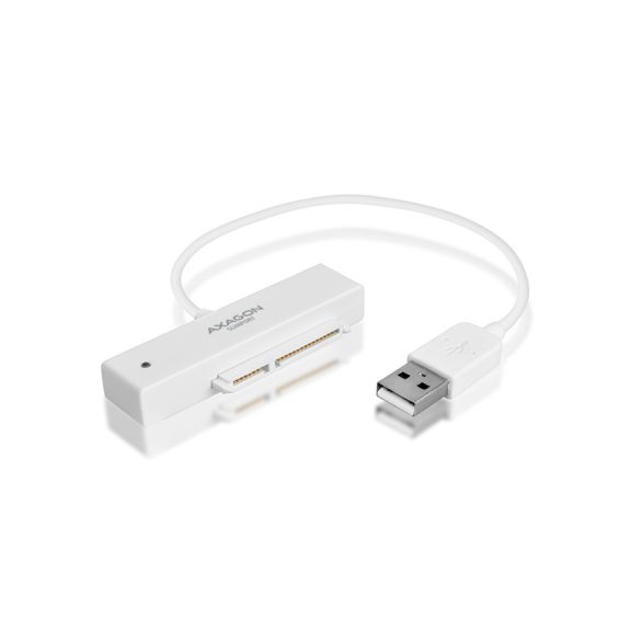 HDD/SSD Adapter Axagon ADSA-1S USB 2.0 - 2.5" HDD SATA fehér + Ház