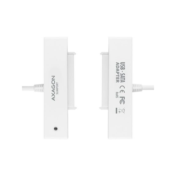 HDD/SSD Adapter Axagon ADSA-1S USB 2.0 - 2.5" HDD SATA fehér + Ház