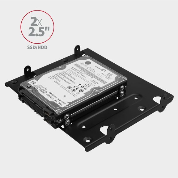 Axagon RHD-435 5.25" meghajtó keret, 4x 2.5" vagy 2x 2.5 "+ 1x 3.5" meghajtóhoz, fekete