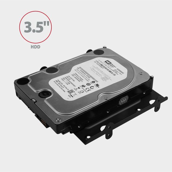 Axagon RHD-435 5.25" meghajtó keret, 4x 2.5" vagy 2x 2.5 "+ 1x 3.5" meghajtóhoz, fekete