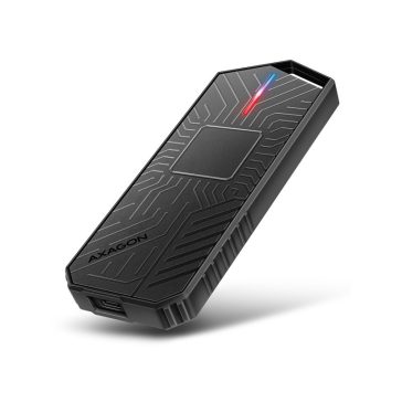   SSD ház AXAGON EEM2-GAM USB-C 10 Gbps M.2 NVMe és SATA SSD Game M.2 Box