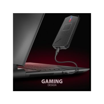   SSD ház AXAGON EEM2-GAM USB-C 10 Gbps M.2 NVMe és SATA SSD Game M.2 Box