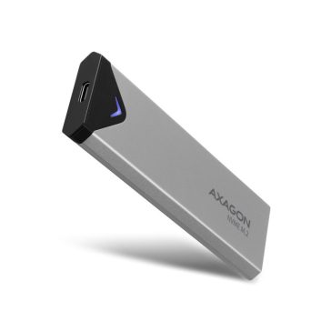 SSD ház Axagon M.2, USB 3.2 Type-C NVMw 42-80mm Fekete