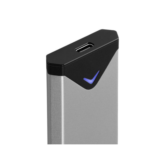 SSD ház Axagon M.2, USB 3.2 Type-C NVMw 42-80mm Fekete