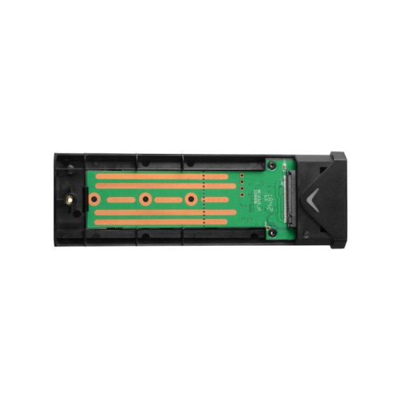 SSD ház Axagon M.2, USB 3.2 Type-C NVMw 42-80mm Fekete