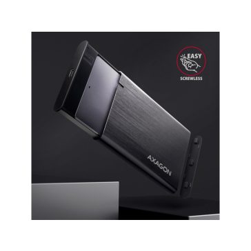 HDD ház Axagon EE25-A6C 2.5" USB-C 3.2 GEN 1, fekete