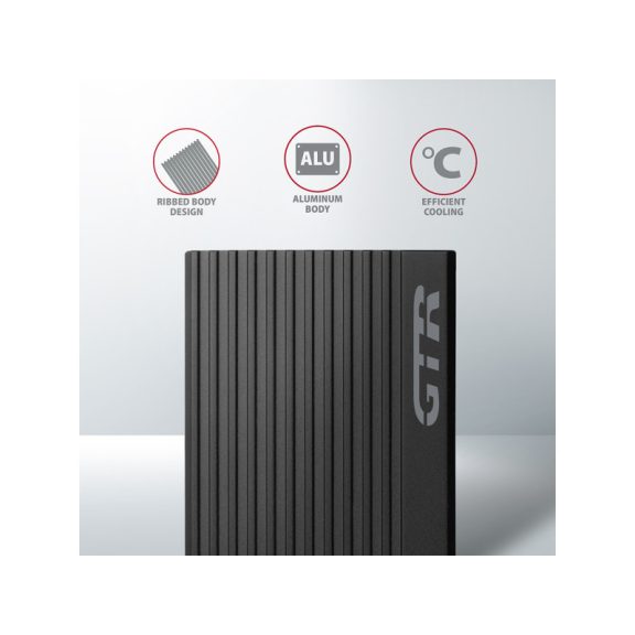 HDD ház Axagon EEM2-GTR SUPERSPEED+ USB-C - NVME M.2 fekete