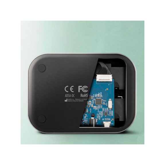 HDD Dokkoló Axagon ADSA-DC USB3.2 Gen1 - 2x SATA 6G CLONE DUAL HDD Dock Station ASMedia, fekete