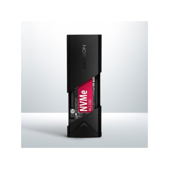 SSD ház AXAGON EEM2-UB2 USB-C 3.2 Gen 2 NVMe M.2 doboz fekete