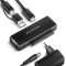 Axagon ADSA-FPX SATA adapter, 2.5" és 3.5" HDD és SSD meghajtókhoz, USB-C 10Gbps, fekete