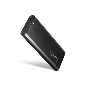   HDD ház Axagon EEM2-SB2 SUPERSPEED+ USB-C - M.2 NVME & SATA SSD, fekete