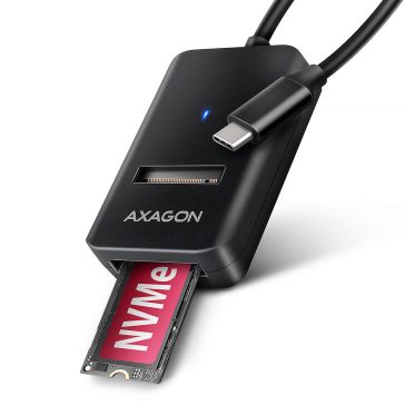 Axagon ADM2-CM USB-C 10Gbps - M.2 NVMe és SATA SSD adapter