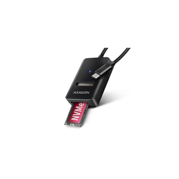 Axagon ADM2-CM USB-C 10Gbps - M.2 NVMe és SATA SSD adapter
