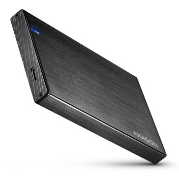   Axagon EE25-XA6C USB-C 2.5" HDD/SSD külső ház, 5Gbps, alumínium, fekete