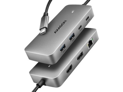 HUB AXAGON HMC-CUB83X2 USB-C 3.2 Gen 2, 10Gbps 2x USB-A + 1x USB-C, 1x HDMI 4K 60Hz+1x DP 4K